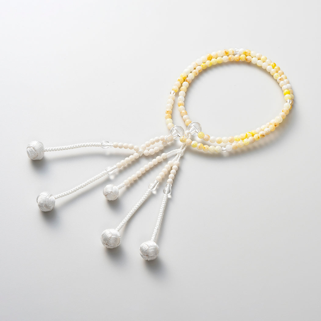 プラスチック念珠 かがり梵天 8寸