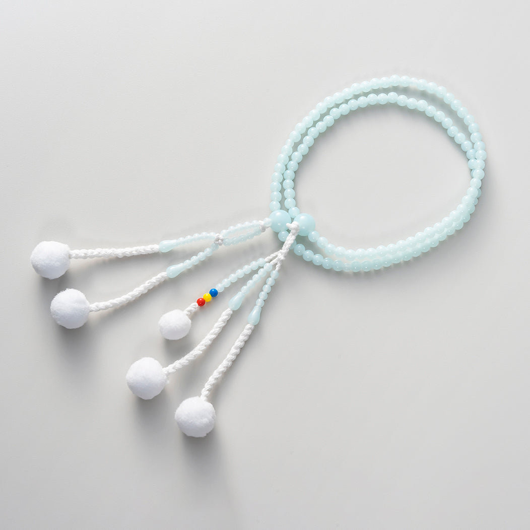 プラスチック念珠 三色玉入 / 8寸