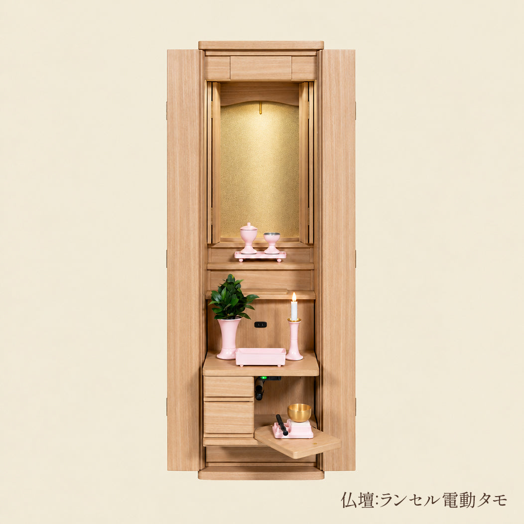 プラスチック仏具 ピース 7点セット / ピンク