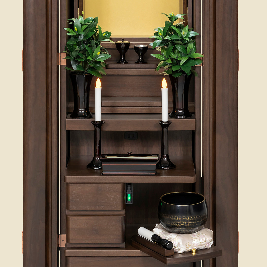 アルミ仏具 風雅/7具足セット