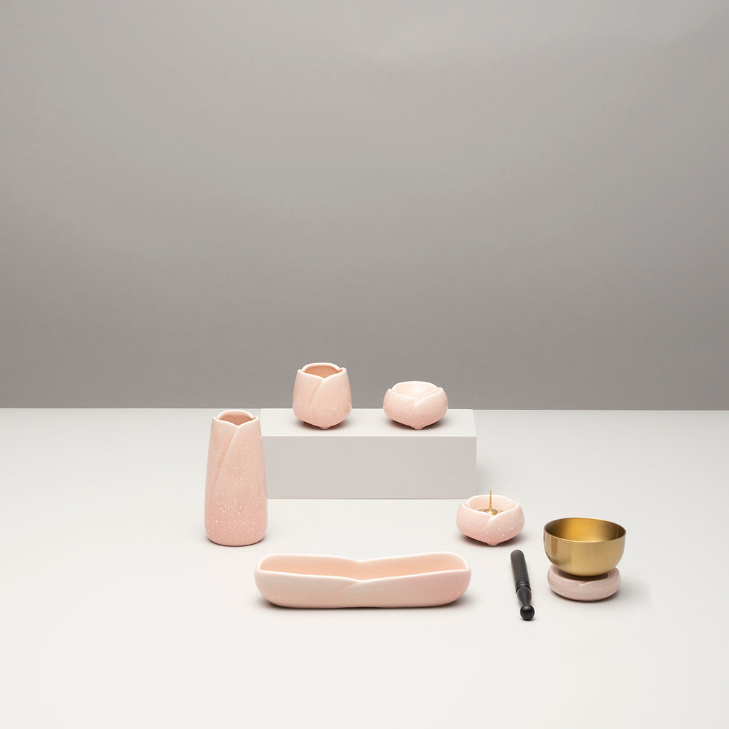 陶器仏具 花あかり りんセット