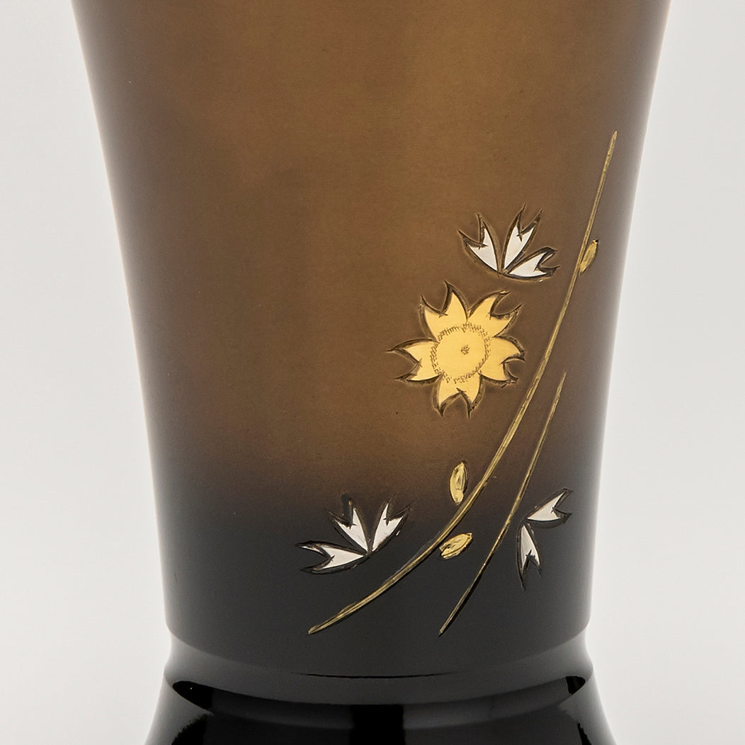 高岡製真鍮仏具 華型 桜彫金 7具足セット