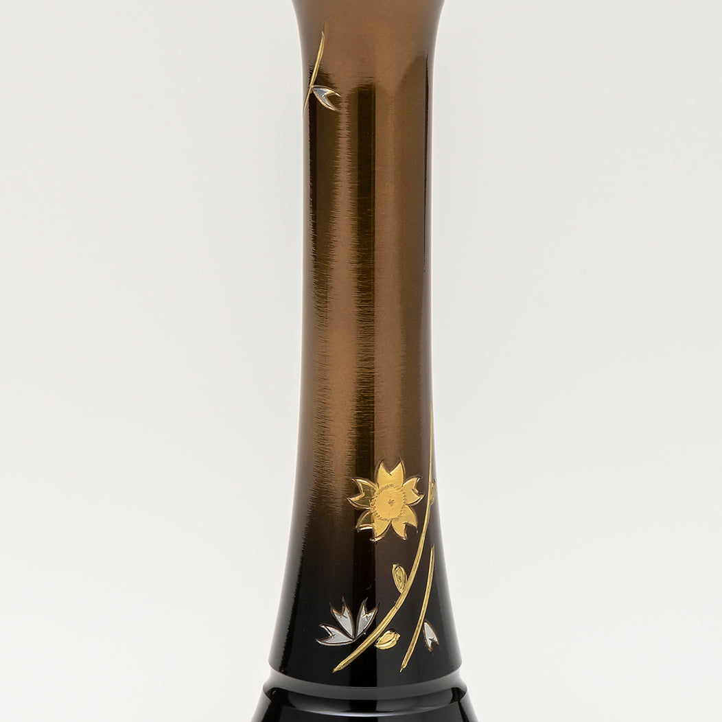 高岡製真鍮仏具 華型 桜彫金 7具足セット