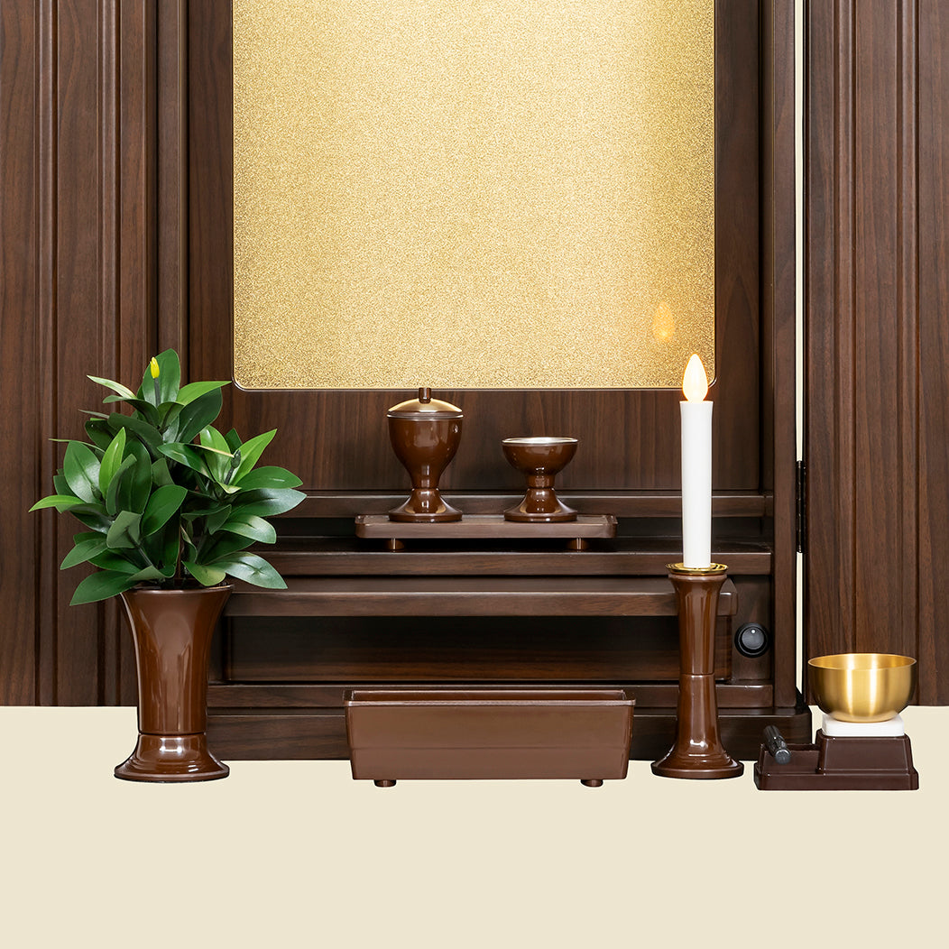 プラスチック仏具 ピース 7点セット