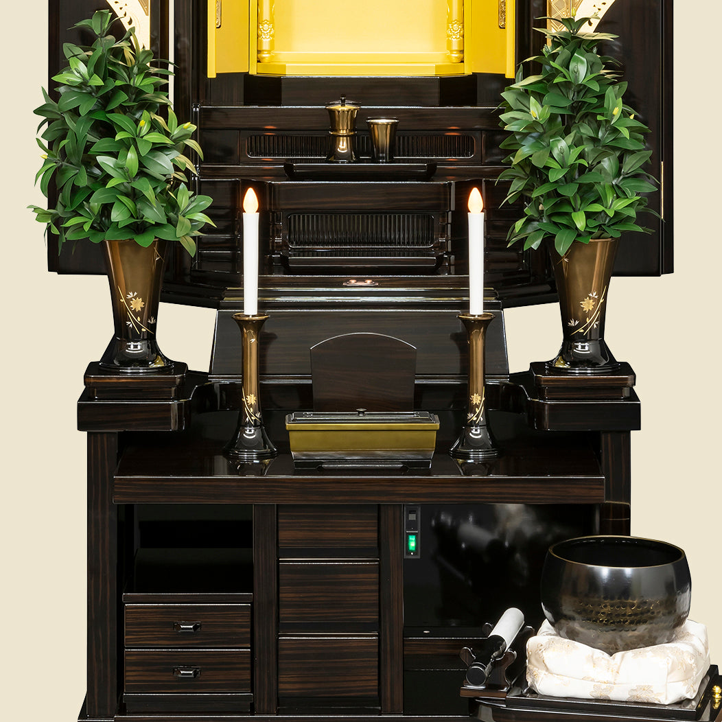 新紅雲 経机収納型 / 黒檀