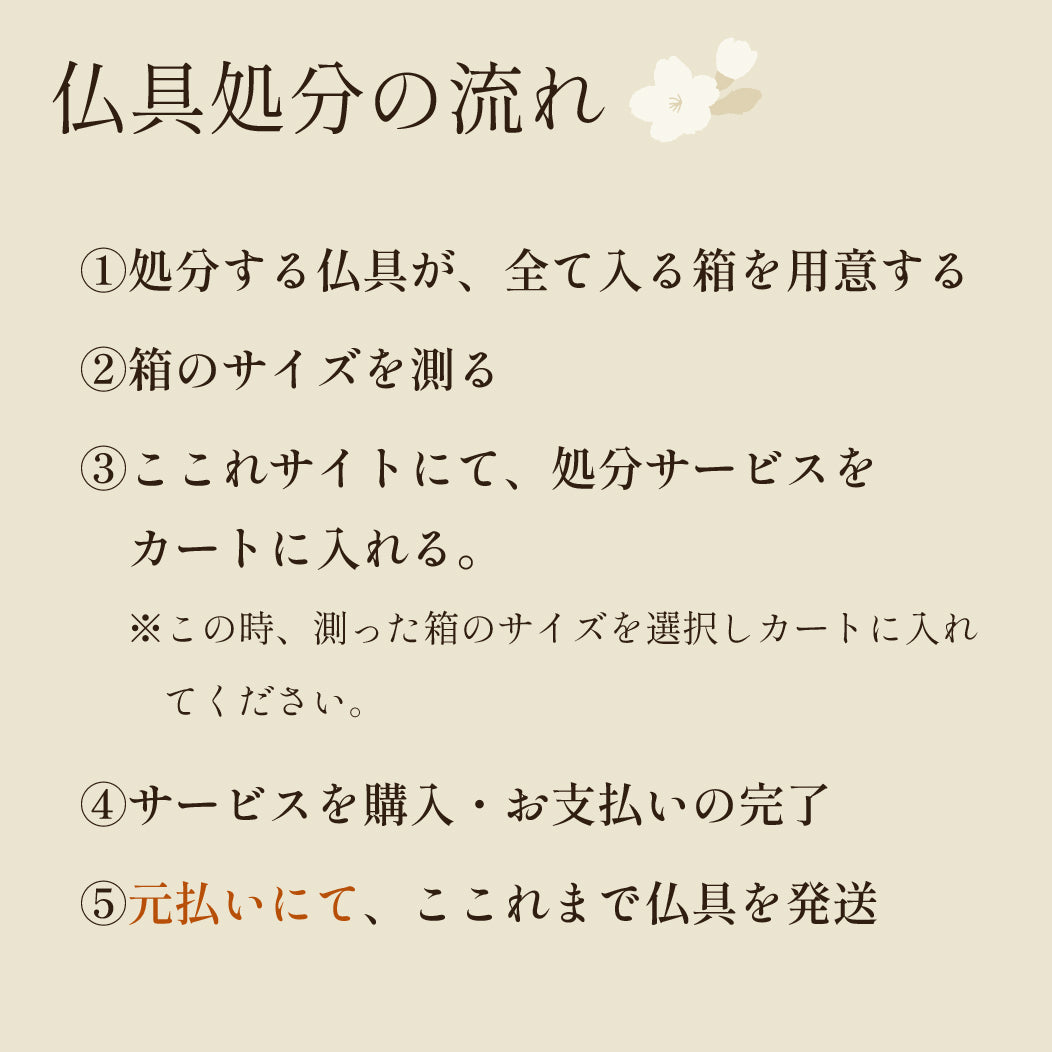 仏具処分の流れ