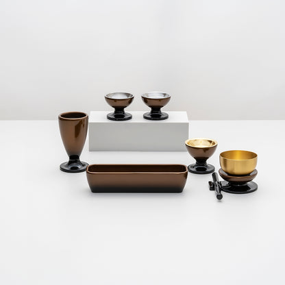 プラスチック仏具　このは　６点セット
