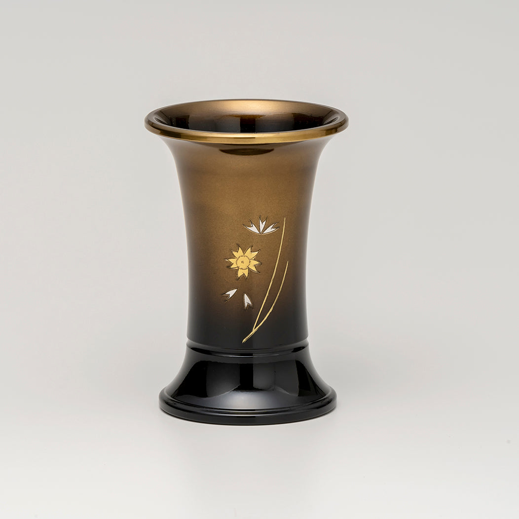 高岡製真鍮仏具　涼風型　桜彫金　７具足セット
