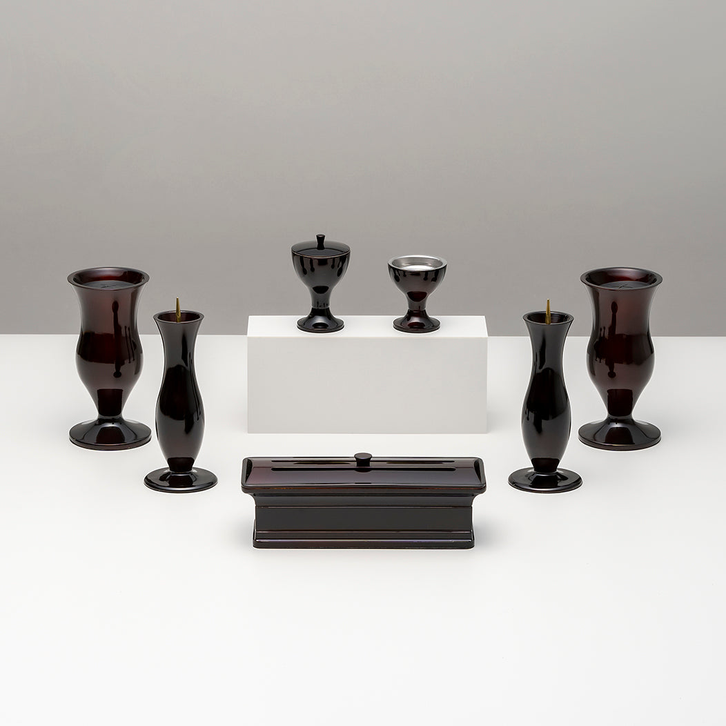 アルミ仏具　優美　７具足セット